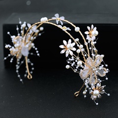 Retro Braut Kopfbedeckung Hochzeit Blume Stirnband Haarschmuck