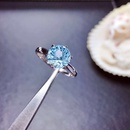 Arbeiten Sie nachgemachten blauen TopazKupfer neuen Diamantring umpicture7