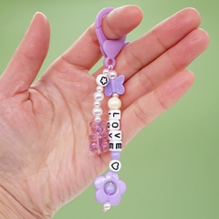 bohemian purple suitable for bag backpack car key mobile phone pendant female