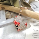 Fashion heartshaped alloy rhinestone rose gold wholesale key chain pendantpicture9