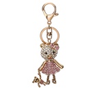 Fashion heartshaped alloy rhinestone rose gold wholesale key chain pendantpicture11