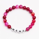 simple rose ligne rouge agate MAMA bracelet perl fte des mres femmepicture10