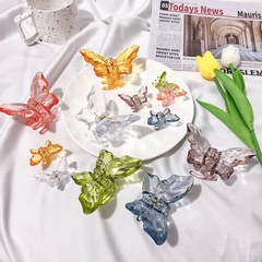 Spring and summer colorful crystal butterfly clip