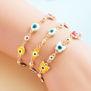 Fashion new copper goldplated dripping oil devils eye braceletpicture8
