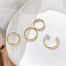 Fashion simple pearl wave twist joint alloy ring fourpiece setpicture7