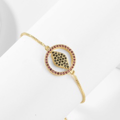 Modisches ausziehbares Armband aus Zirkon mit Kupferintarsien