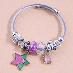 European and American fashion metal wild star pendant simple accessories personality bracelet