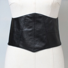 wide girdle women's black skirt decoration belt