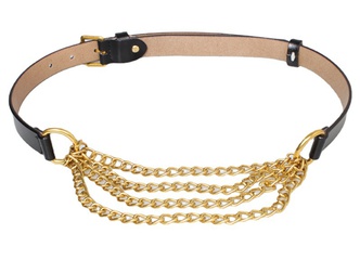 Multi-layer metal punk chain belt female decoration