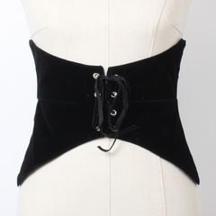 Fabric Ladies Decorative Fashion Lace Up Big Bow Belt