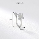 Fashion new jewelry nonpierced false nose ring crown zircon nose ring nose nail onepicture16