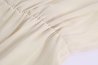 2022 Summer White Long Sleeve Solid Color Ruffle Jumpsuitpicture11