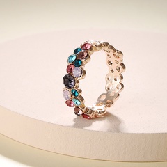 Fashion Jewelry Crystal Rhinestone Color Alloy Ring