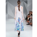 2022 summer new fashion vneck tie print sleeveless dress womens clothingpicture13