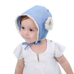 Mode-Denim-Spitze-Krawatten-Baby-Prinzessin Hat