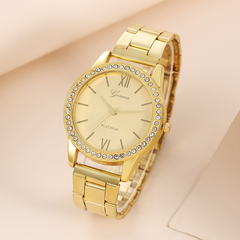 2022 new fashion high-end point diamond fashion no digital scale simple bracelet quartz watch