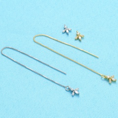 new micro-inlaid zircon bee small pendant DIY jewelry accessories