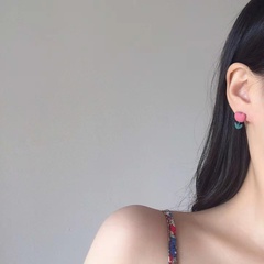 New Cute Flower Tulip Stud Earrings