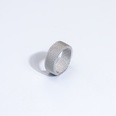 Stainless Steel Simple MultiRows Geometric Thick Ringpicture9