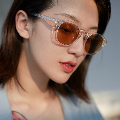 Nuevas gafas de sol de aviador de color gelatina para hombres y mujeres con uñas de arroz retro's discount tags
