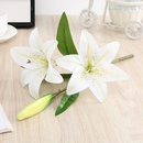 Simulacin lirio 3D siente flor falsa boda sala de estar decoracin del hogarpicture10