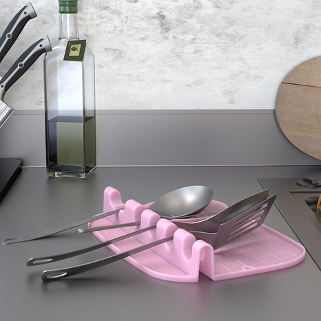 Nuevo estante de espátula para cuchara de silicona de cocina de silicona de alta temperatura's discount tags