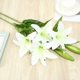 Simulacin lirio 3D siente flor falsa boda sala de estar decoracin del hogarpicture22