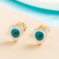 fashion copper goldplated microset zircon oil drip devils eye earringspicture13