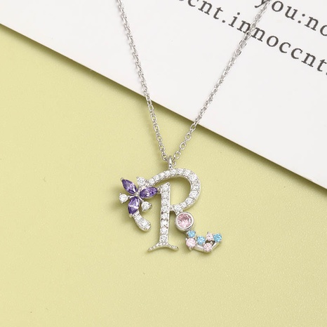 Light luxury niche letter S925 silver necklace's discount tags