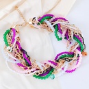 New Bohemian Contrast Color Beaded Bracelet Necklacepicture10