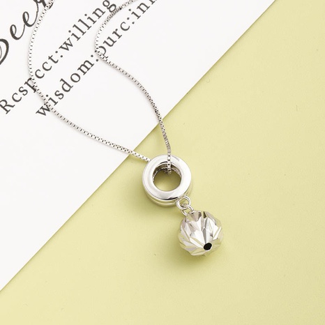 Light luxury niche simple S925 silver necklace's discount tags