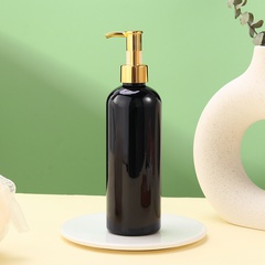 1 300ml round black lotion bottle soap dispenser