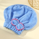 Coral fleece dry hair cap absorbent and easy to dry bow shower cap thickened princess hat wipe head towelpicture8