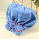 Coral fleece dry hair cap absorbent and easy to dry bow shower cap thickened princess hat wipe head towelpicture10