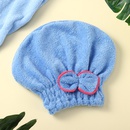 Coral fleece dry hair cap absorbent and easy to dry bow shower cap thickened princess hat wipe head towelpicture11