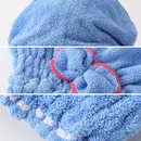 Coral fleece dry hair cap absorbent and easy to dry bow shower cap thickened princess hat wipe head towelpicture13