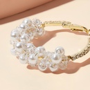 AliExpress Crossborder Fashion OL Jewelry Pearl Beaded Ring Earrings Rice Bead Alloy Geometric Earringspicture54