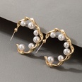 AliExpress Crossborder Fashion OL Jewelry Pearl Beaded Ring Earrings Rice Bead Alloy Geometric Earringspicture64