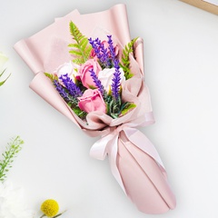 Fleur de savon de simulation de rose japonaise et coréenne 2022 pour envoyer un bouquet de simulation de décoration de mariage cadeau à un ami