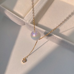 Meerjungfrau Perlenkette Frauen High-End-einfaches Netz rot Nische Mode Halskette Schlüsselbeinkette 2022 neuer Trend