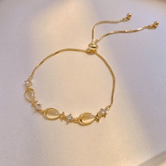 Opal small fish bracelet ins niche design adjustable bracelet female temperament student girlfriend net red hand jewelry