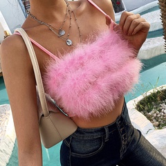 Fashion summer furry camisole top