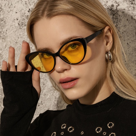 New fashion simple ladies cat eye geometric sunglasses wholesale's discount tags