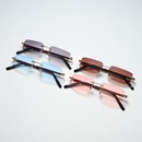 New square frameless retro wood grain legs sunglassespicture5