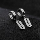 punk style blade shape pendant stainless steel mens earringspicture6