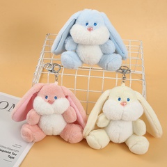 new keychain cute lop-eared rabbit plush ornaments backpack pendant