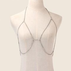 fashion flash rhinestone body chain female seaside photo clothes accessories