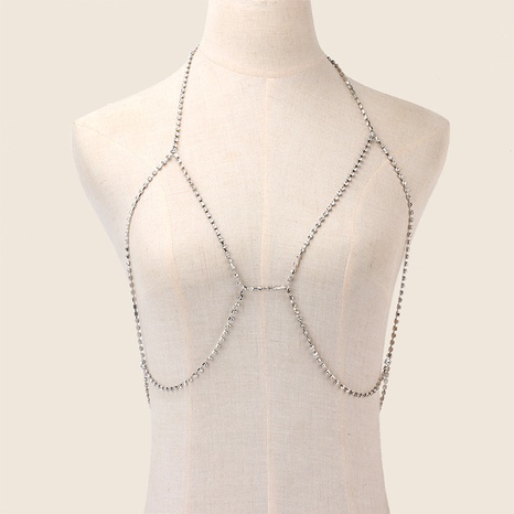 fashion flash rhinestone body chain female seaside photo clothes accessories's discount tags