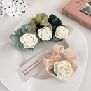 fashion simple white rose hair rope  flower head rope hair accessoriespicture7