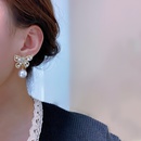 fashion retro butterfly pearl earrings alloy drop earringspicture7